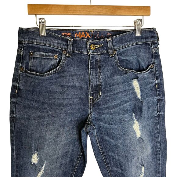 Urban Pipeline Jeans Max Flex Mens 32x34 Slim Fit Distressed Straight Leg Y2K - Picture 3 of 9